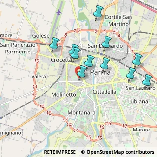Mappa Via Luigi Musini, 43125 Parma PR, Italia (1.91455)