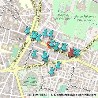Mappa Via Usiglio, 43100 Parma PR, Italia (0.185)