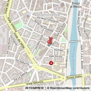 Mappa Strada Nino Bixio, 32, 43125 Parma, Parma (Emilia Romagna)