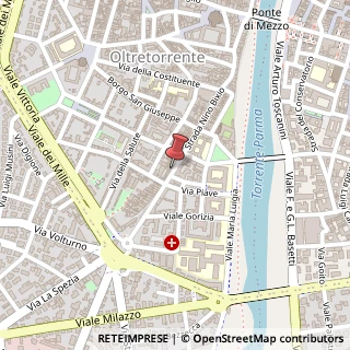 Mappa Strada Nino Bixio, 91, 43125 Parma, Parma (Emilia Romagna)
