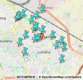 Mappa Piazza Lubiana, 43100 Parma PR, Italia (0.9425)