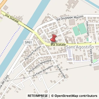 Mappa Via Statale, 190, 44047 Sant'Agostino, Ferrara (Emilia Romagna)