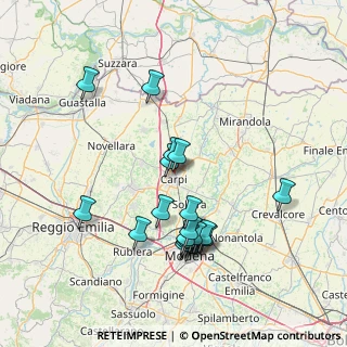 Mappa Via Val D'Ossola, 41012 Carpi MO, Italia (14.746)