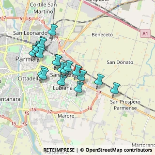 Mappa Via Cicerone, 43123 Parma PR, Italia (1.706)