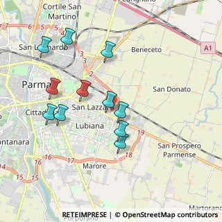 Mappa Via Cicerone, 43123 Parma PR, Italia (1.86273)
