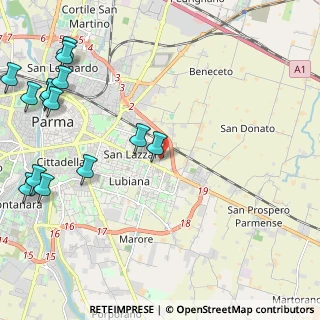Mappa Via Cicerone, 43123 Parma PR, Italia (3.08214)