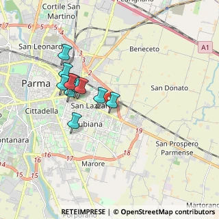 Mappa Via Cicerone, 43123 Parma PR, Italia (1.57667)