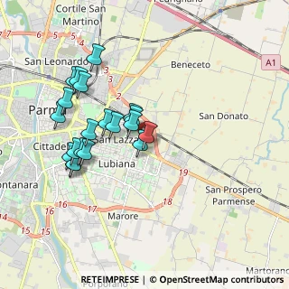 Mappa Via Cicerone, 43123 Parma PR, Italia (1.8035)