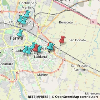 Mappa Via Cicerone, 43123 Parma PR, Italia (1.91417)