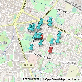 Mappa Via Alfredo Catalani, 43123 Parma PR, Italia (0.2965)