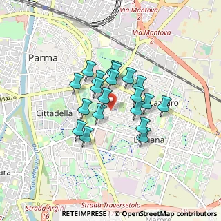 Mappa Via Alfredo Catalani, 43123 Parma PR, Italia (0.615)