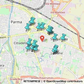 Mappa Via Alfredo Catalani, 43123 Parma PR, Italia (0.745)