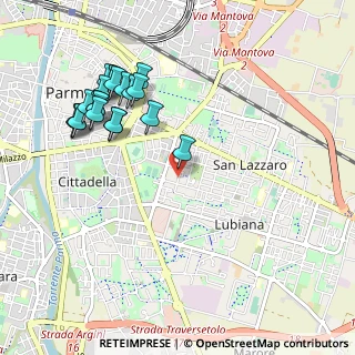 Mappa Via Alfredo Catalani, 43123 Parma PR, Italia (1.115)