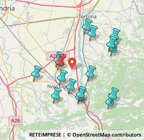 Mappa Via Villalvernia, 15067 Novi ligure AL, Italia (7.42813)