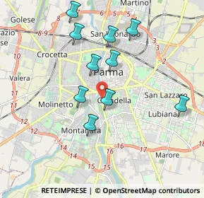 Mappa Via Pozzuolo del Friuli, 43123 Parma PR, Italia (1.99182)