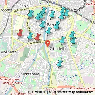 Mappa Viale Rustici Piazzale Volta, 43123 Parma PR, Italia (1.123)