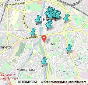 Mappa Viale Rustici Piazzale Volta, 43123 Parma PR, Italia (1.0105)