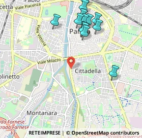Mappa Viale Rustici Piazzale Volta, 43123 Parma PR, Italia (1.18357)