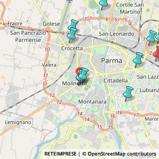 Mappa Via Argonne, 43125 Parma PR, Italia (2.57818)