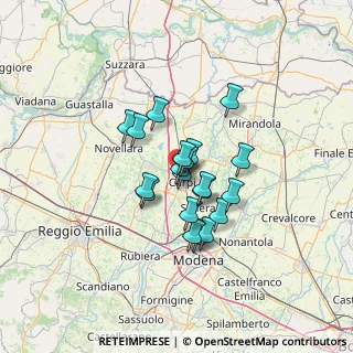 Mappa Via Giuseppe Donati, 41012 Carpi MO, Italia (9.19)