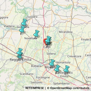 Mappa Via Giuseppe Donati, 41012 Carpi MO, Italia (15.40727)