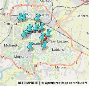 Mappa PARCO GIOCHI GOMMALAND FAMILY VILLAGE, 43122 Parma PR, Italia (1.45692)