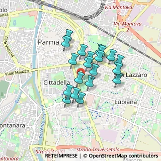 Mappa PARCO GIOCHI GOMMALAND FAMILY VILLAGE, 43122 Parma PR, Italia (0.6545)