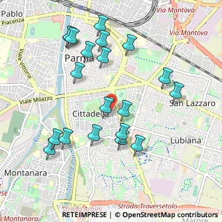 Mappa Via Stefano Massari, 43123 Parma PR, Italia (1.065)