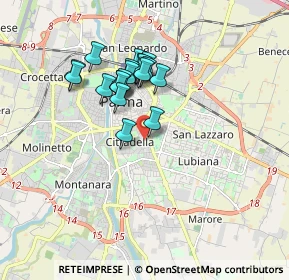 Mappa Via Stefano Massari, 43123 Parma PR, Italia (1.443)