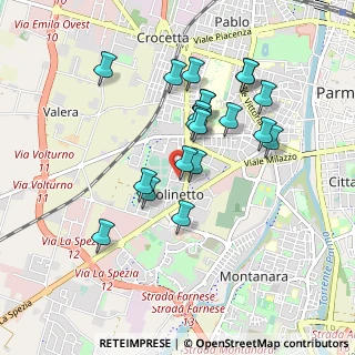 Mappa Via Confalonieri, 43125 Parma PR, Italia (0.827)