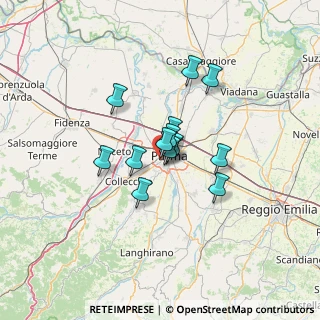 Mappa Via Confalonieri, 43125 Parma PR, Italia (8.495)
