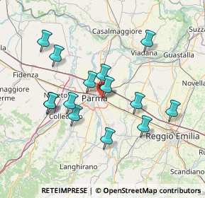 Mappa Via Madrid, 43123 Parma PR, Italia (13.89643)
