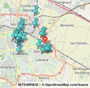 Mappa Via Madrid, 43123 Parma PR, Italia (1.9265)