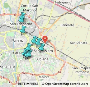Mappa Via Madrid, 43123 Parma PR, Italia (1.92182)
