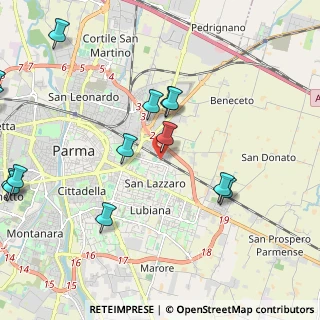 Mappa Via Madrid, 43123 Parma PR, Italia (2.69929)