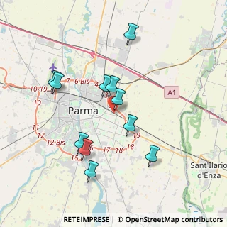 Mappa Via Madrid, 43123 Parma PR, Italia (3.56273)