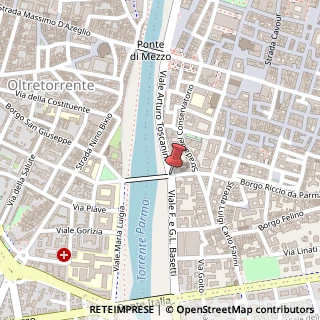 Mappa Strada Ponte Caprazucca, 8, 43121 Parma, Parma (Emilia Romagna)