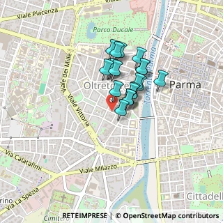 Mappa Via Padre Lino Maupas, 43125 Parma PR, Italia (0.2935)