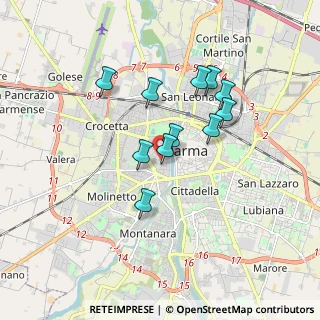 Mappa Via Padre Lino Maupas, 43125 Parma PR, Italia (1.43818)