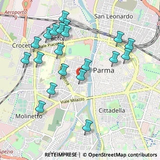 Mappa Via Padre Lino, 43125 Parma PR, Italia (1.1435)