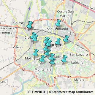 Mappa Via Padre Lino, 43125 Parma PR, Italia (1.40125)