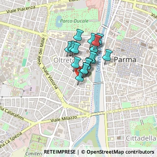 Mappa Via Padre Lino, 43125 Parma PR, Italia (0.261)