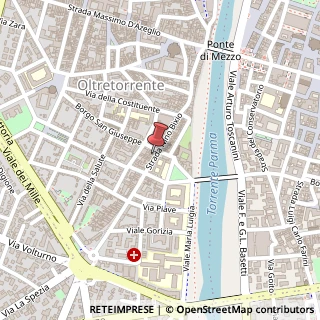 Mappa Strada Nino Bixio, 63, 43125 Parma, Parma (Emilia Romagna)