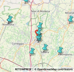 Mappa Via Remesina, 41012 Carpi MO, Italia (8.33455)