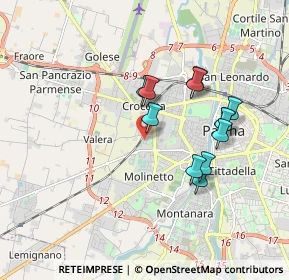 Mappa Via Edward Jenner, 43126 Parma PR, Italia (1.6075)