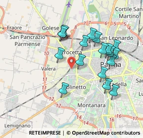 Mappa Via Edward Jenner, 43126 Parma PR, Italia (1.75722)