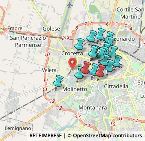 Mappa Via Edward Jenner, 43126 Parma PR, Italia (1.5145)