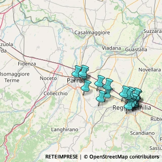 Mappa Via Parigi, 43123 Parma PR, Italia (17.2125)