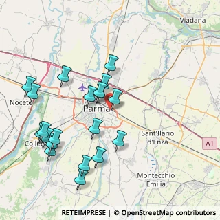 Mappa Via Parigi, 43123 Parma PR, Italia (8.559)