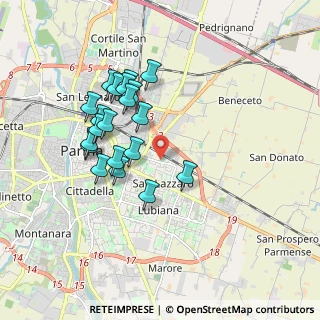 Mappa Via Parigi, 43123 Parma PR, Italia (1.6825)
